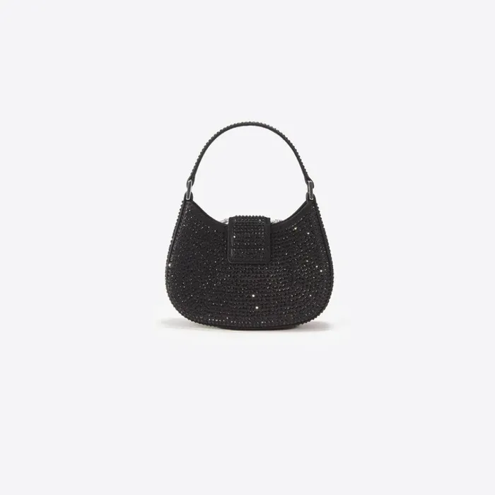 Self Portrait Micro Black Rhinestone Micro Crescent Bag 8211 Women Self Portrait Micro Black Rhinestone Micro Crescent Bag 8211 Women