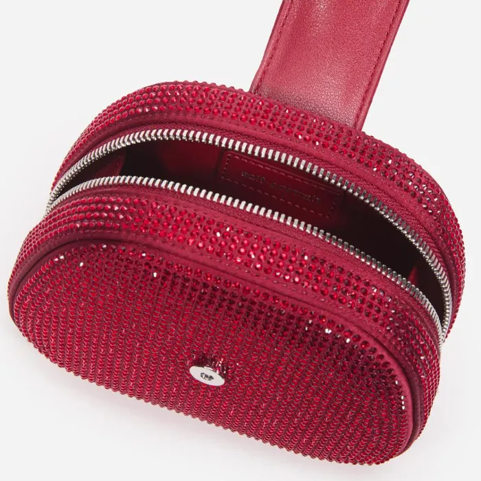 Self Portrait Micro Burgundy Rhinestone Top Handle Micro Bag 8211 Women Self Portrait Micro Burgundy Rhinestone Top Handle Micro Bag 8211 Women