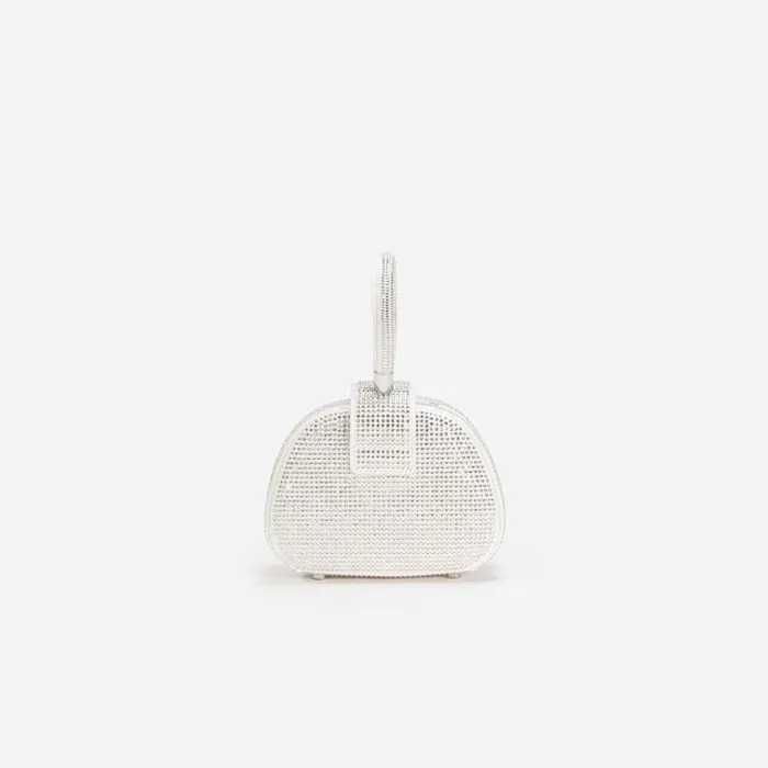 Self Portrait Micro Cream Rhinestone Top Handle Micro Bag 8211 Women Self Portrait Micro Cream Rhinestone Top Handle Micro Bag 8211 Women