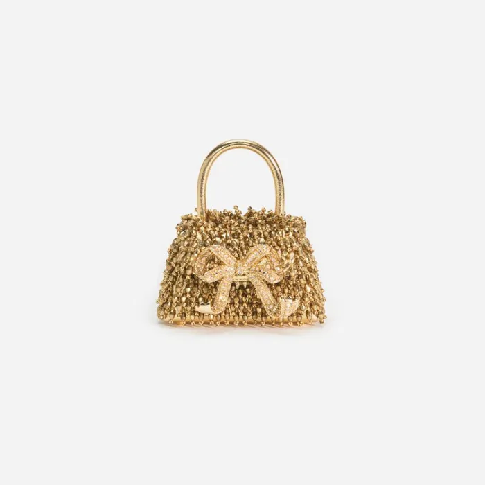 Self Portrait Micro Gold Crystal Embroidery Micro Bag 8211 Women