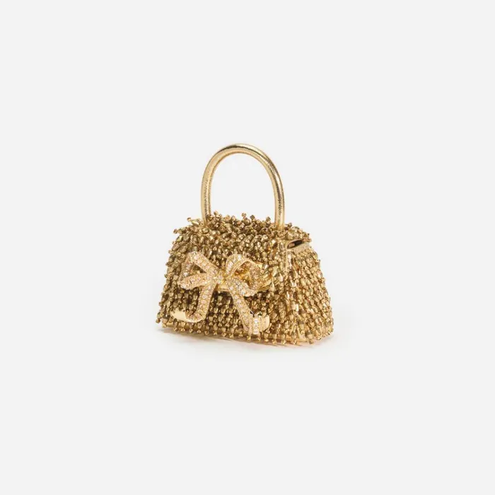 Self Portrait Micro Gold Crystal Embroidery Micro Bag 8211 Women Self Portrait Micro Gold Crystal Embroidery Micro Bag 8211 Women