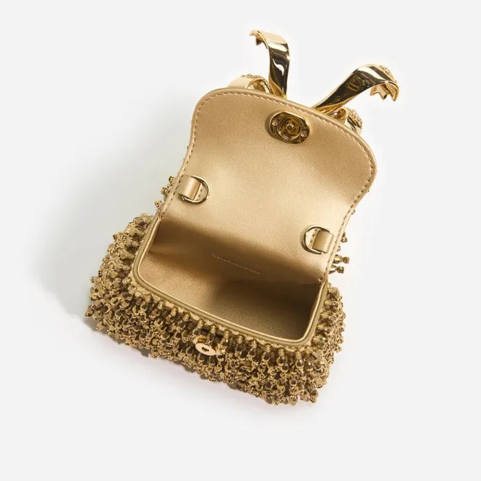 Self Portrait Micro Gold Crystal Embroidery Micro Bag 8211 Women Self Portrait Micro Gold Crystal Embroidery Micro Bag 8211 Women
