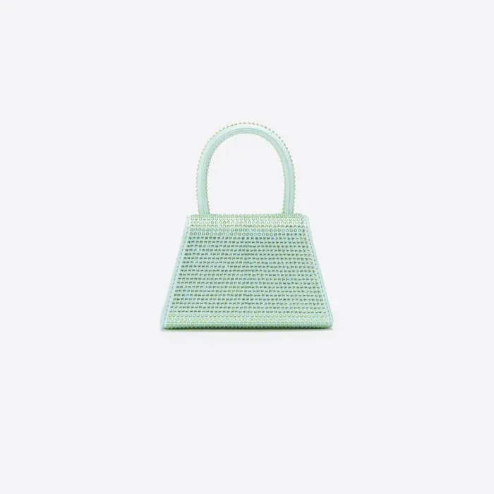 Self Portrait Micro Green Satin Rhinestone Micro Bow Bag 8211 WomenKids Self Portrait Micro Green Satin Rhinestone Micro Bow Bag 8211 WomenKids