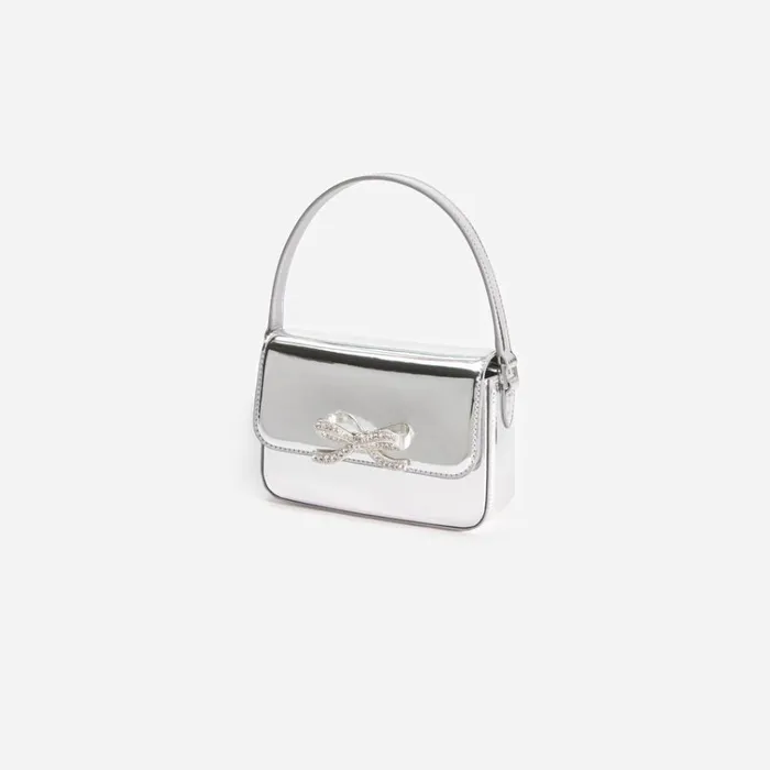 Self Portrait Micro Silver Leather Micro Bag 8211 Women Self Portrait Micro Silver Leather Micro Bag 8211 Women