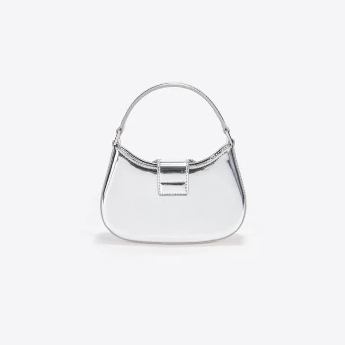 Self Portrait Micro Silver Metallic Micro Embellished Crescent Bag 8211 Women Self Portrait Micro Silver Metallic Micro Embellished Crescent Bag 8211 Women