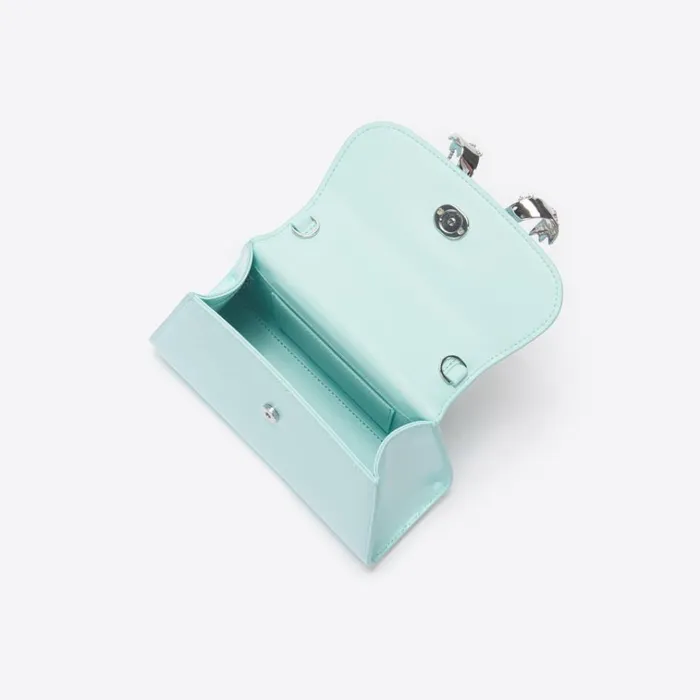 Self Portrait Mini Blue Leather Mini Bow Bag 8211 Women Self Portrait Mini Blue Leather Mini Bow Bag 8211 Women