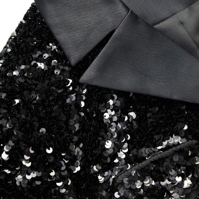 Self Portrait Outerwear Black Sequin Jacket 8211 Women Self Portrait Outerwear Black Sequin Jacket 8211 Women