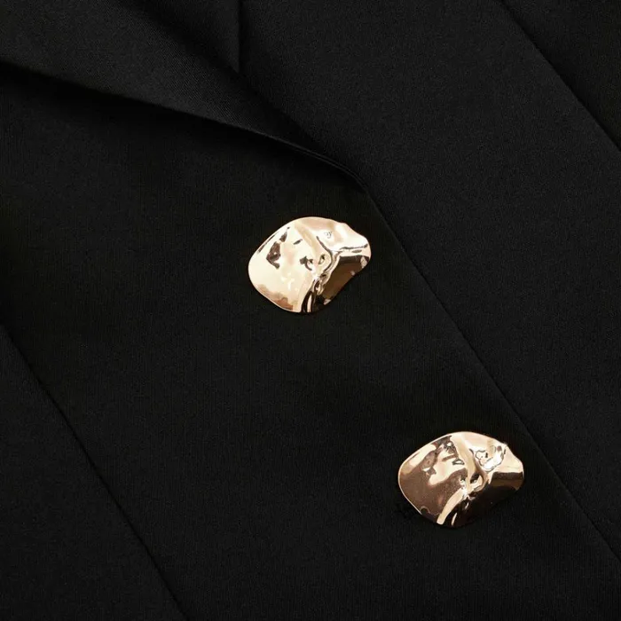 Self Portrait Outerwear Black Taffeta Blazer 8211 Women Self Portrait Outerwear Black Taffeta Blazer 8211 Women