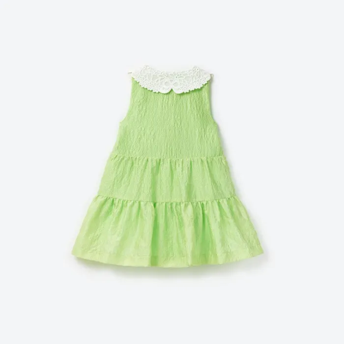 Self Portrait Party Dresses Green Textured Cotton Dress 8211 Kids Self Portrait Party Dresses Green Textured Cotton Dress 8211 Kids
