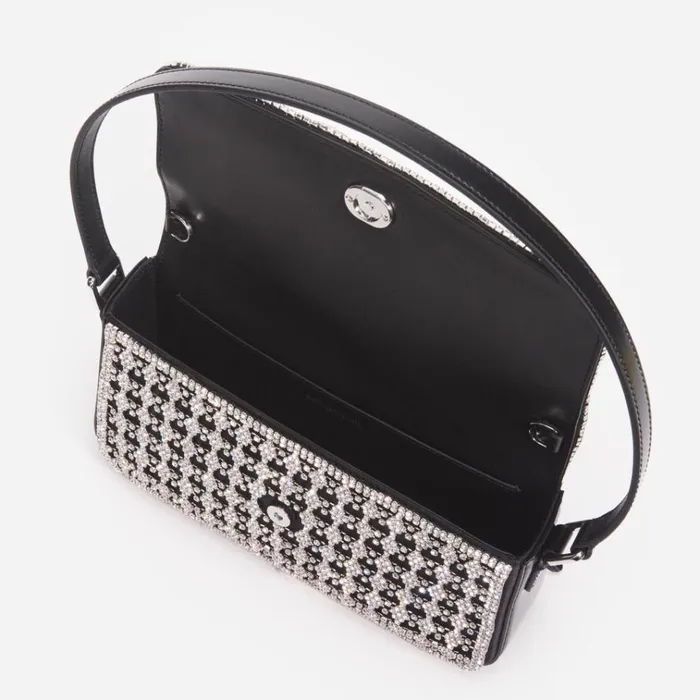 Self Portrait Shoulder Bags Black Crystal Baguette Bag 8211 Women Self Portrait Shoulder Bags Black Crystal Baguette Bag 8211 Women