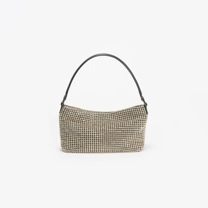 Self Portrait Shoulder Bags Champagne Diamante Small Hobo Bag 8211 Women Self Portrait Shoulder Bags Champagne Diamante Small Hobo Bag 8211 Women
