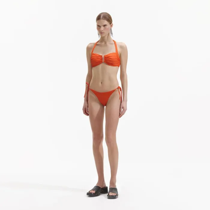 Self Portrait Swim and Resort Orange Tie Bikini Brief 8211 Women Self Portrait Swim and Resort Orange Tie Bikini Brief 8211 Women