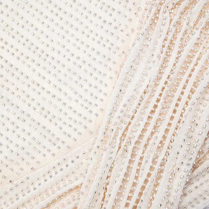 Self Portrait Tops Cream Beaded Mesh Top 8211 Women Self Portrait Tops Cream Beaded Mesh Top 8211 Women