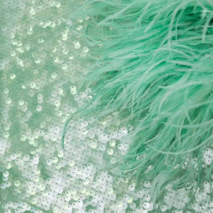 Self Portrait Tops Mint Sequin Feather Top 8211 Women Self Portrait Tops Mint Sequin Feather Top 8211 Women
