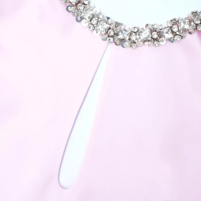 Self Portrait Tops Pink Satin Embellished Top 8211 Women Self Portrait Tops Pink Satin Embellished Top 8211 Women