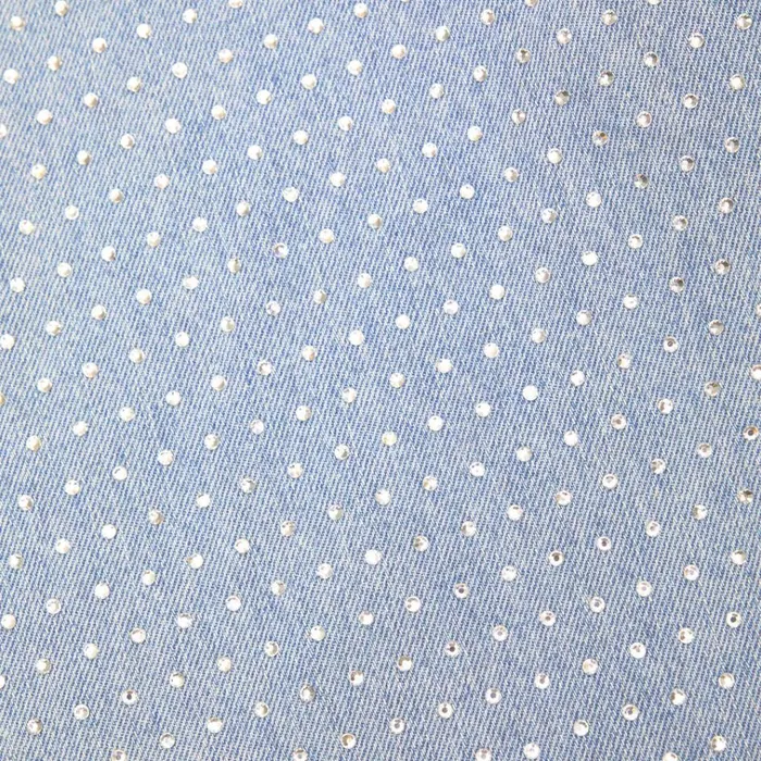 Self Portrait Tops Rhinestone Denim Crop Top 8211 Women Self Portrait Tops Rhinestone Denim Crop Top 8211 Women