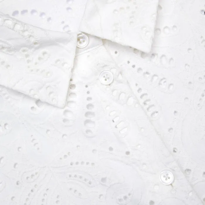 Self Portrait Tops White Cotton Embroidery Top 8211 Women Self Portrait Tops White Cotton Embroidery Top 8211 Women