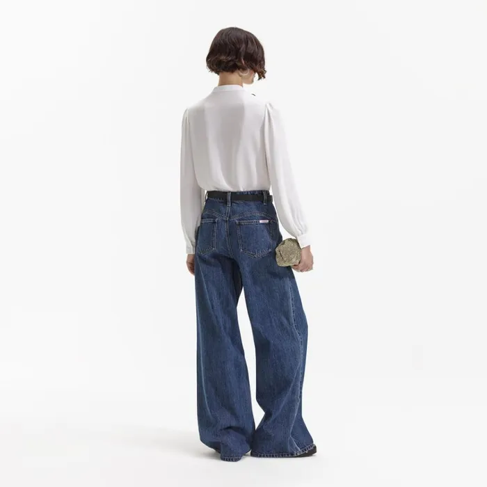 Self Portrait Tops White Viscose Blouse 8211 Women Self Portrait Tops White Viscose Blouse 8211 Women