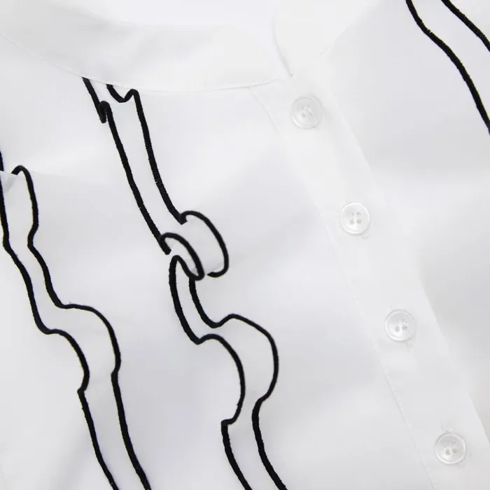Self Portrait Tops White Viscose Blouse 8211 Women Self Portrait Tops White Viscose Blouse 8211 Women