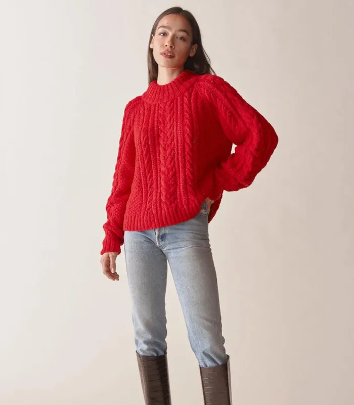 SERENA SWEATER Red Sumac Shop DEN Knitwear
