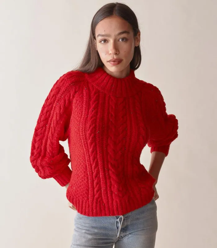 SERENA SWEATER Red Sumac Shop DEN Knitwear