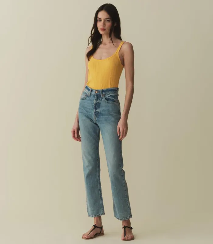 SHAE TANK Jonquille Apolline Pointelle Shop DEN Tees