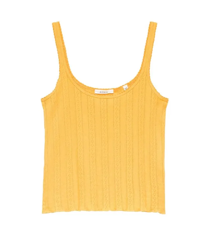 SHAE TANK Jonquille Apolline Pointelle Shop DEN Tees