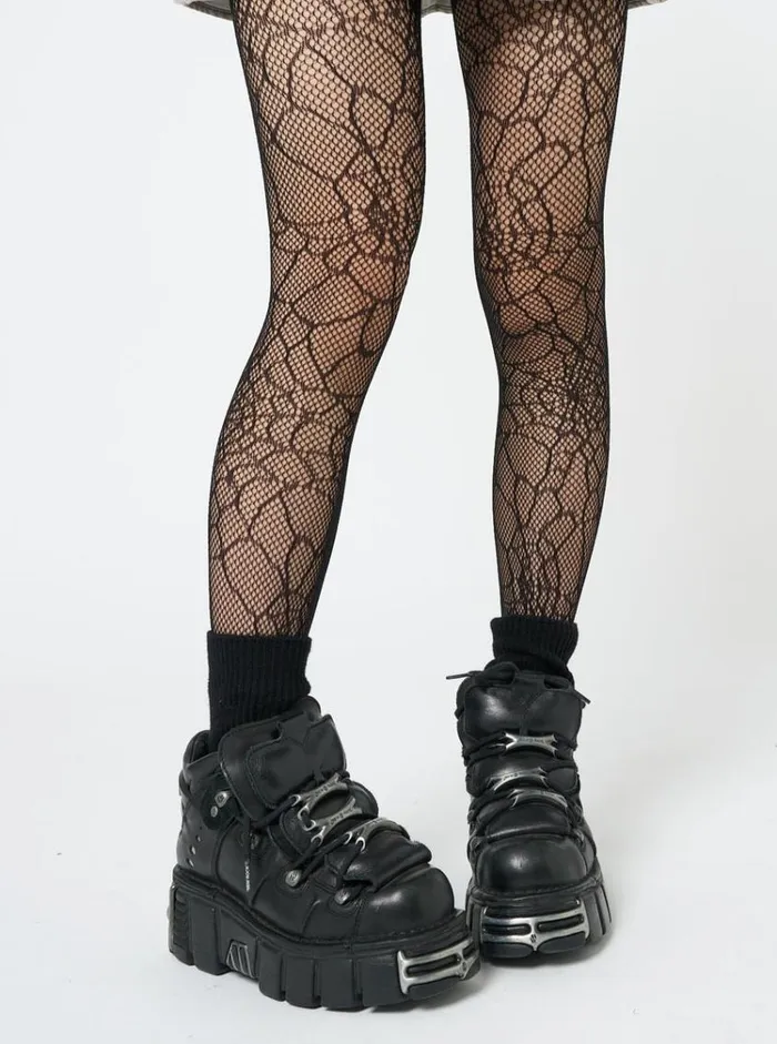 Shop Black Forest Web Patterned Tights Minga London Accessories