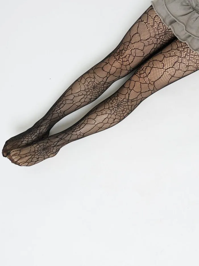 Shop Black Forest Web Patterned Tights Minga London Accessories