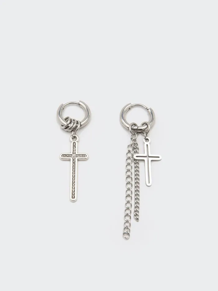 Shop Cross Your Mind Drop Earrings Minga London Accessories