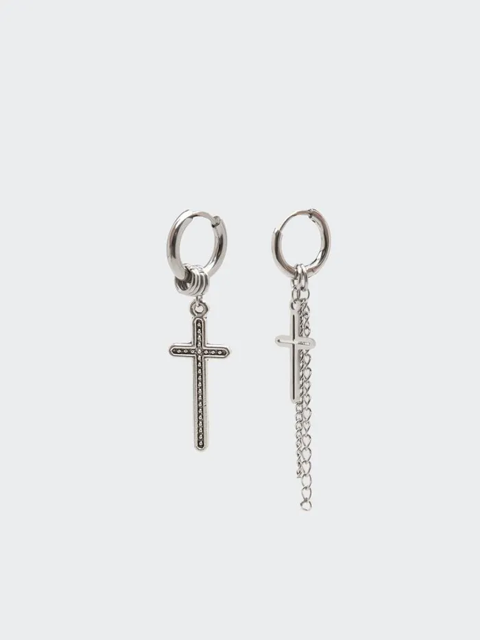 Shop Cross Your Mind Drop Earrings Minga London Accessories