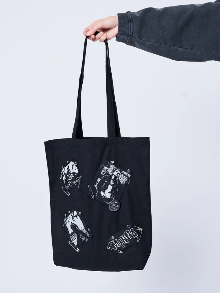 Shop Gothic Romance Black Tote Bag Minga London Accessories