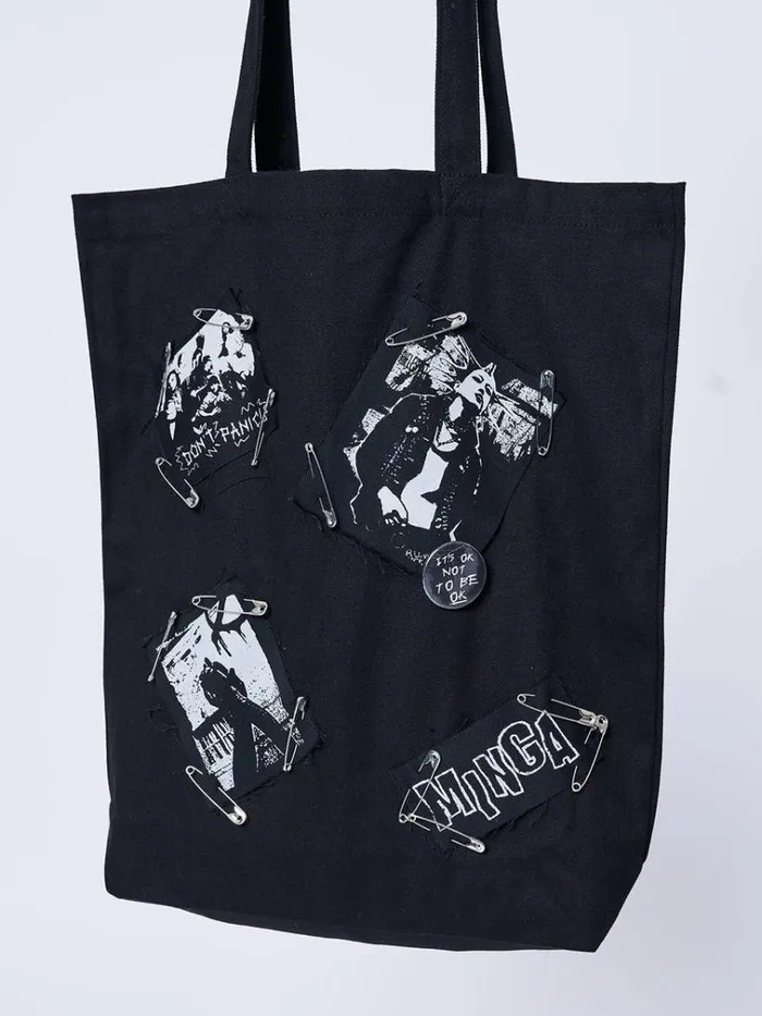 Shop Gothic Romance Black Tote Bag Minga London Accessories