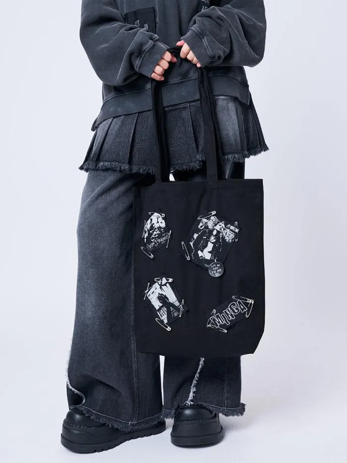 Shop Gothic Romance Black Tote Bag Minga London Accessories