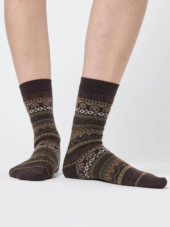 Shop Grandma Jacquard Knit Socks Minga London Accessories