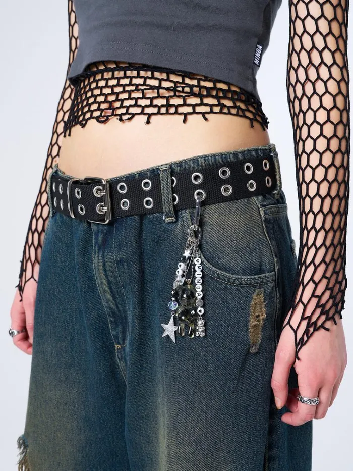 Shop Haunted Trinkets Black Canvas Belt Minga London Accessories