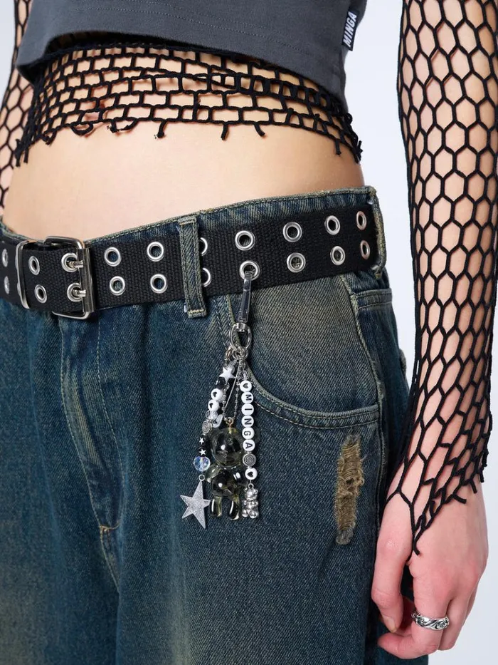 Shop Haunted Trinkets Black Canvas Belt Minga London Accessories