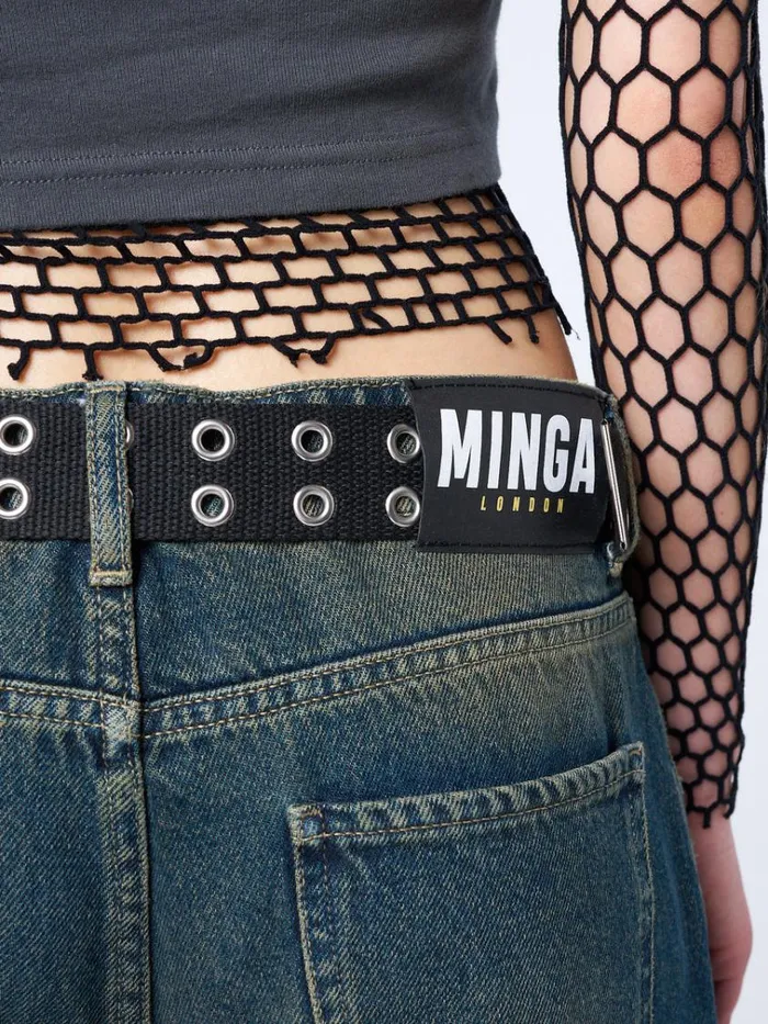 Shop Haunted Trinkets Black Canvas Belt Minga London Accessories