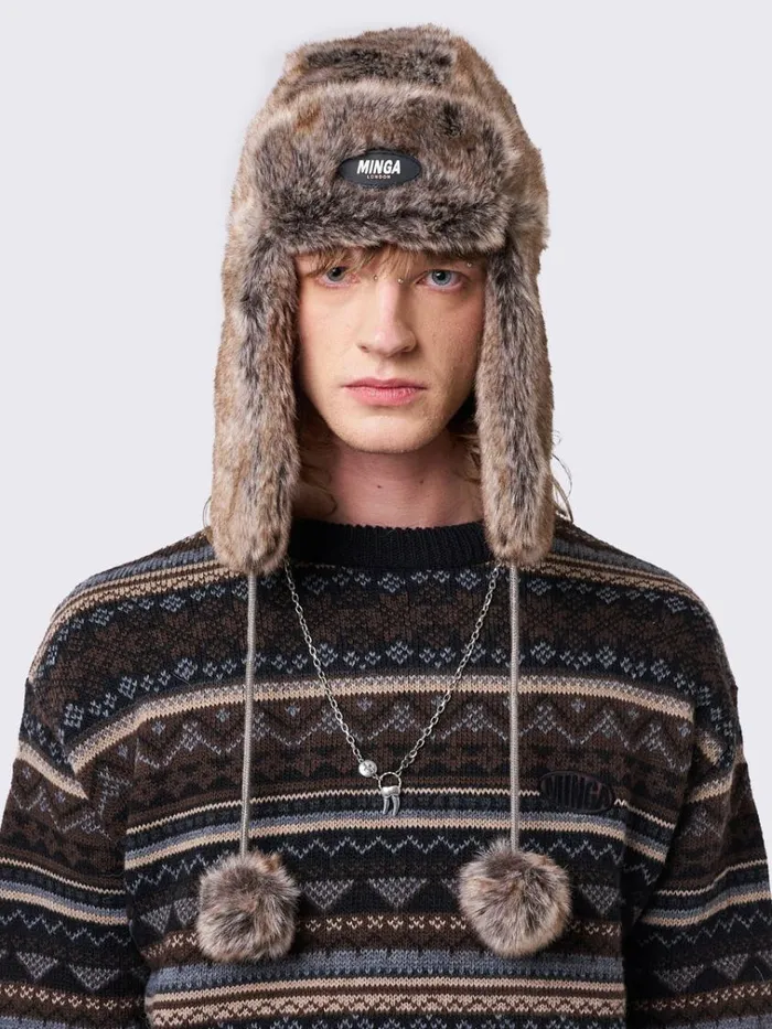 Shop Masha Fluffy Trapper Hat Minga London Accessories Shop Masha Fluffy Trapper Hat Minga London Accessories