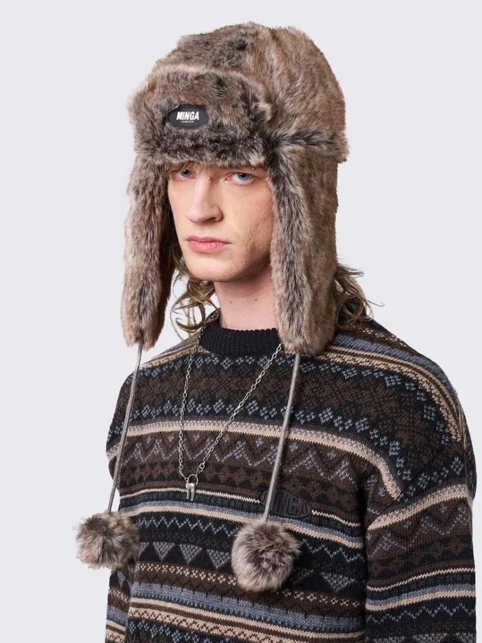 Shop Masha Fluffy Trapper Hat Minga London Accessories Shop Masha Fluffy Trapper Hat Minga London Accessories