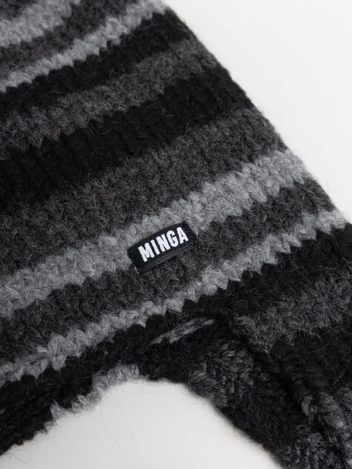Shop Minga London Accessories Blaire Stripes Tie Knit Hat