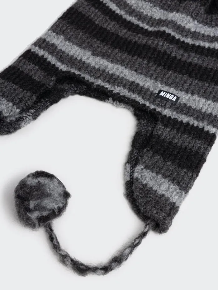 Shop Minga London Accessories Blaire Stripes Tie Knit Hat