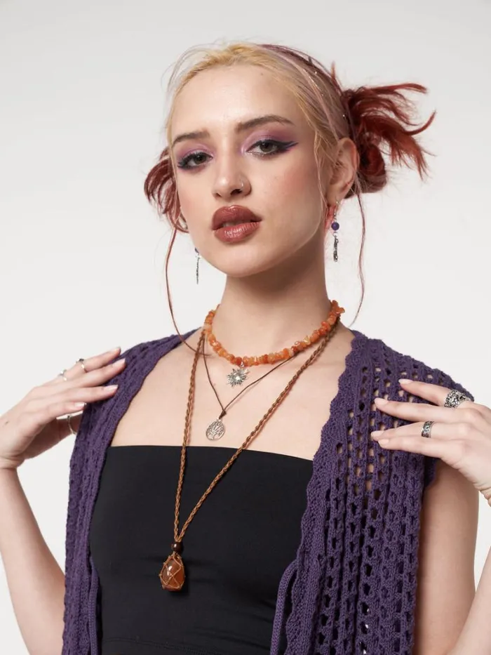 Shop Minga London Accessories Bohemian Fairy Gemstone Necklace Set