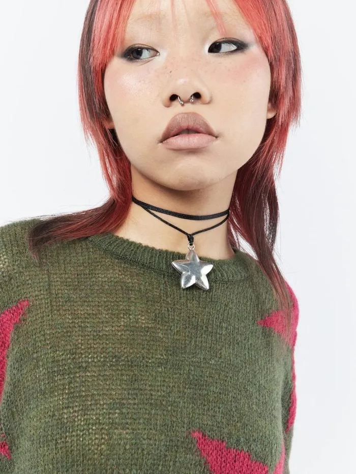 Shop Minga London Accessories Chunky Star Pendant Necklace