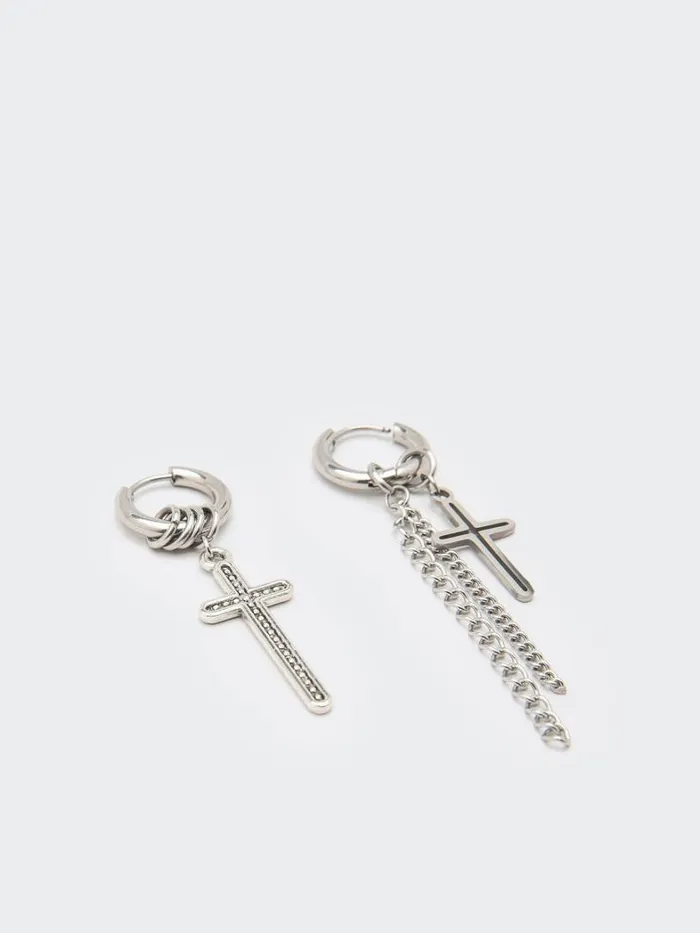Shop Minga London Accessories Cross Your Mind Drop Earrings