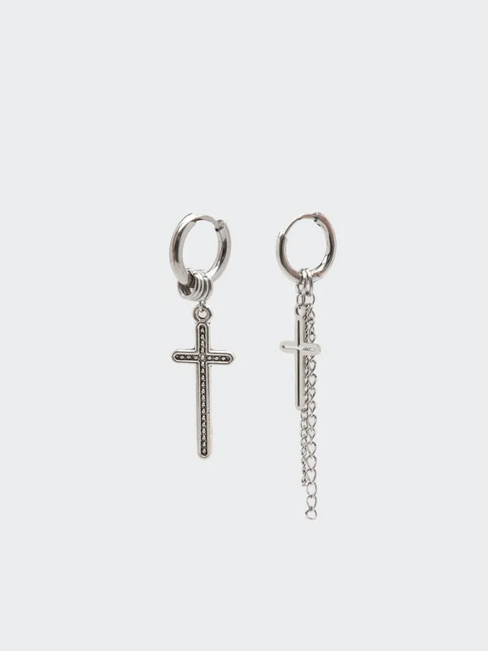 Shop Minga London Accessories Cross Your Mind Drop Earrings