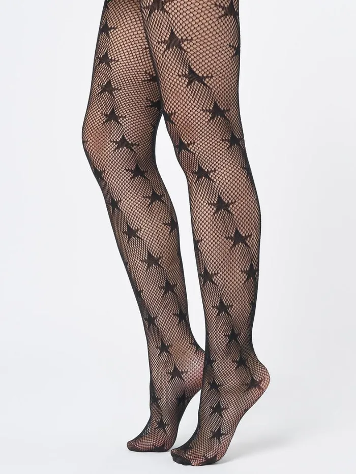 Shop Minga London Accessories In The Stars Fishnet Tights