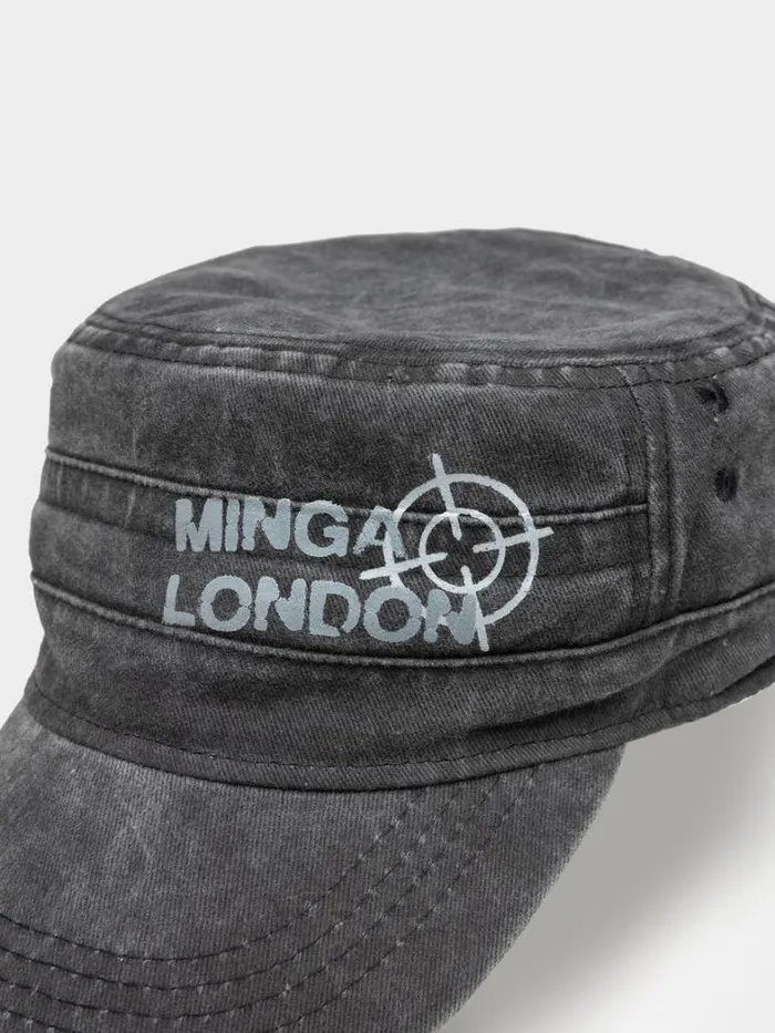 Shop Minga London Accessories Minga Star Black Military Cap