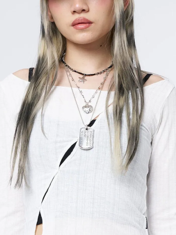 Shop Minga London Accessories Never Lost Three Piece Necklace Set