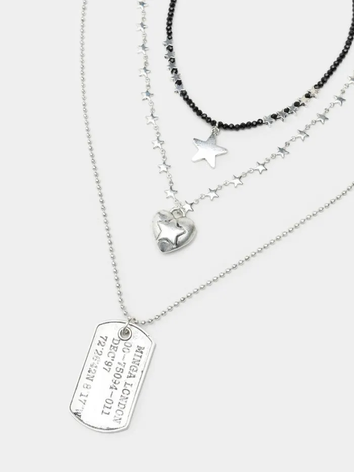 Shop Minga London Accessories Never Lost Three Piece Necklace Set